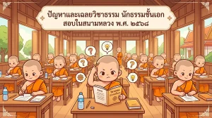 ปัญหาและเฉลยวิชาธรรม นักธรรมชั้นเอก พ.ศ. ๒๕๖๘