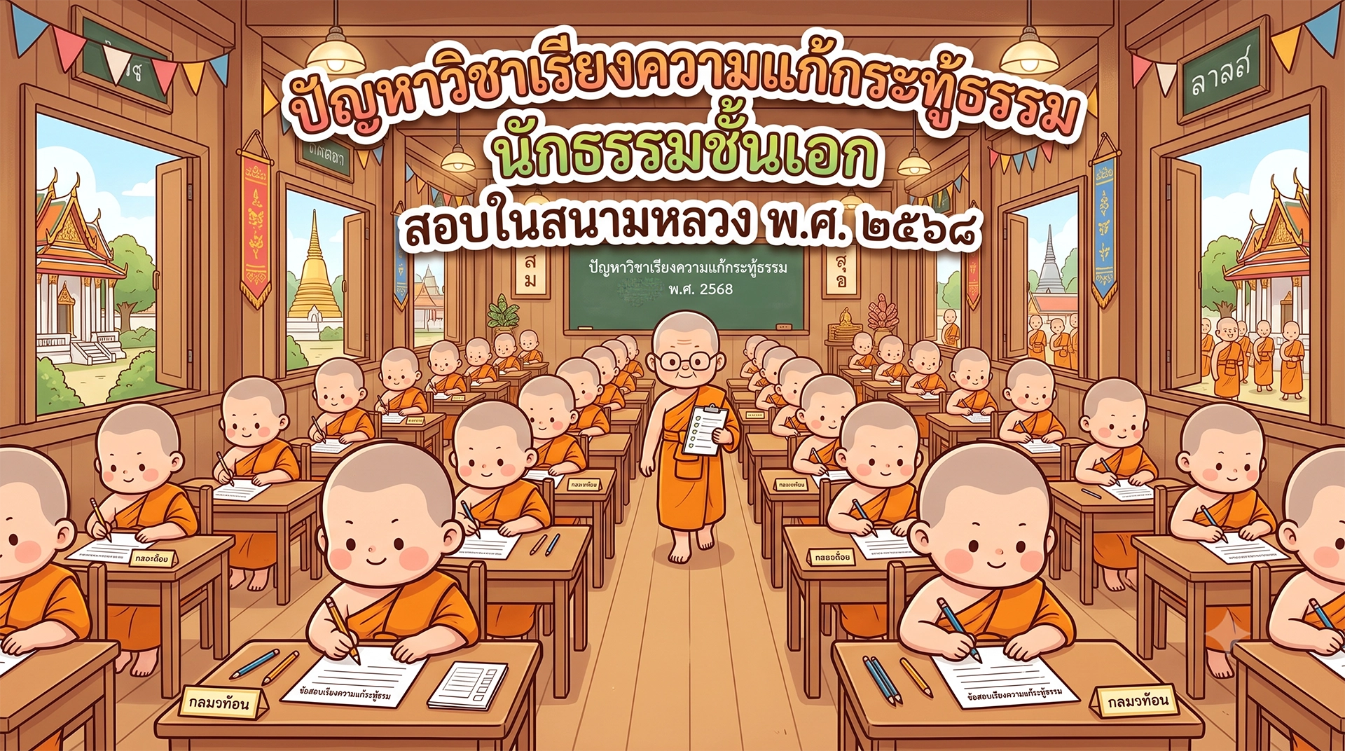 กระทู้ธรรม นักธรรมชั้นเอก พ.ศ. ๒๕๖๘