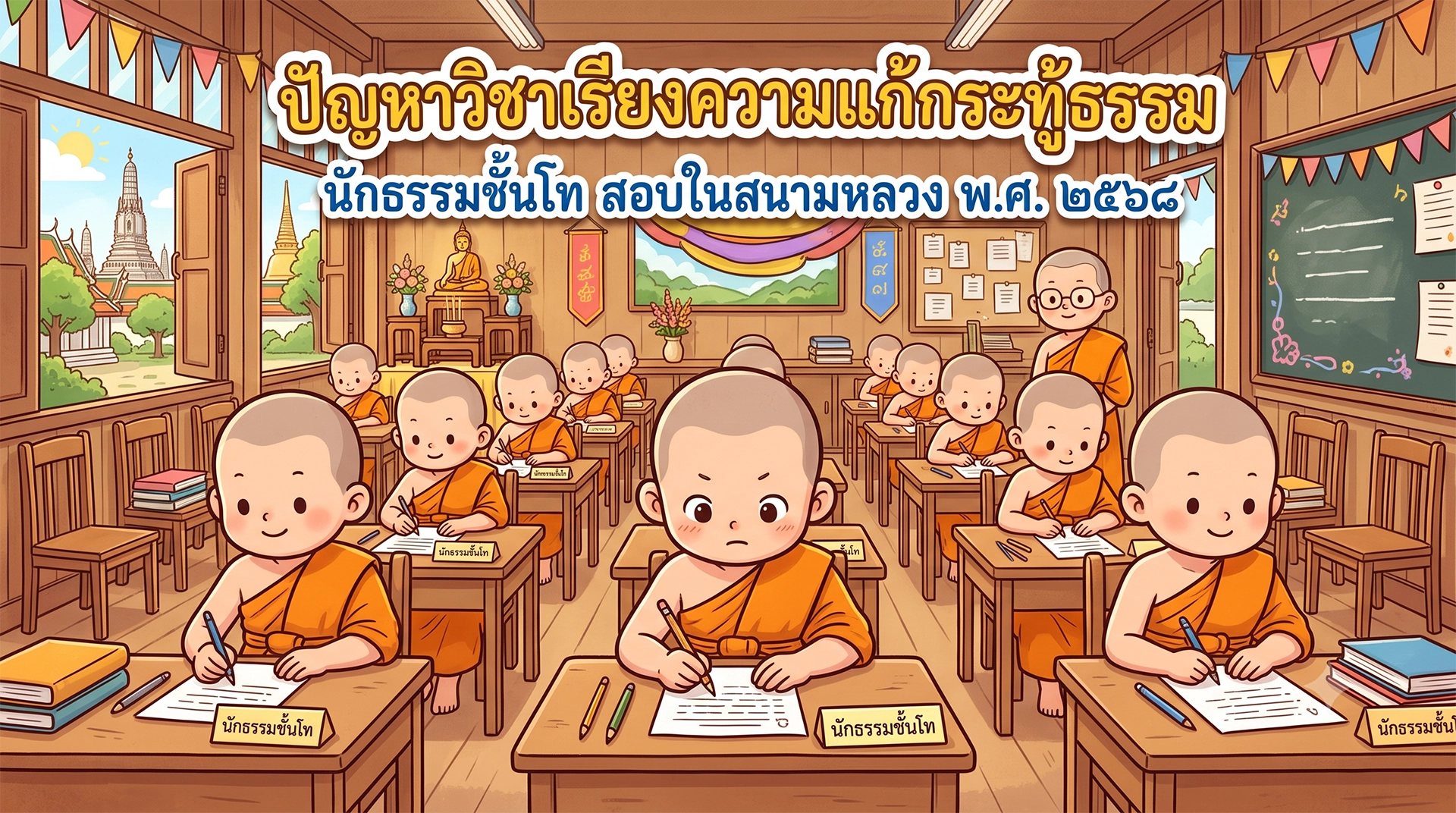 กระทู้ธรรม นักธรรมชั้นโท พ.ศ. ๒๕๖๘